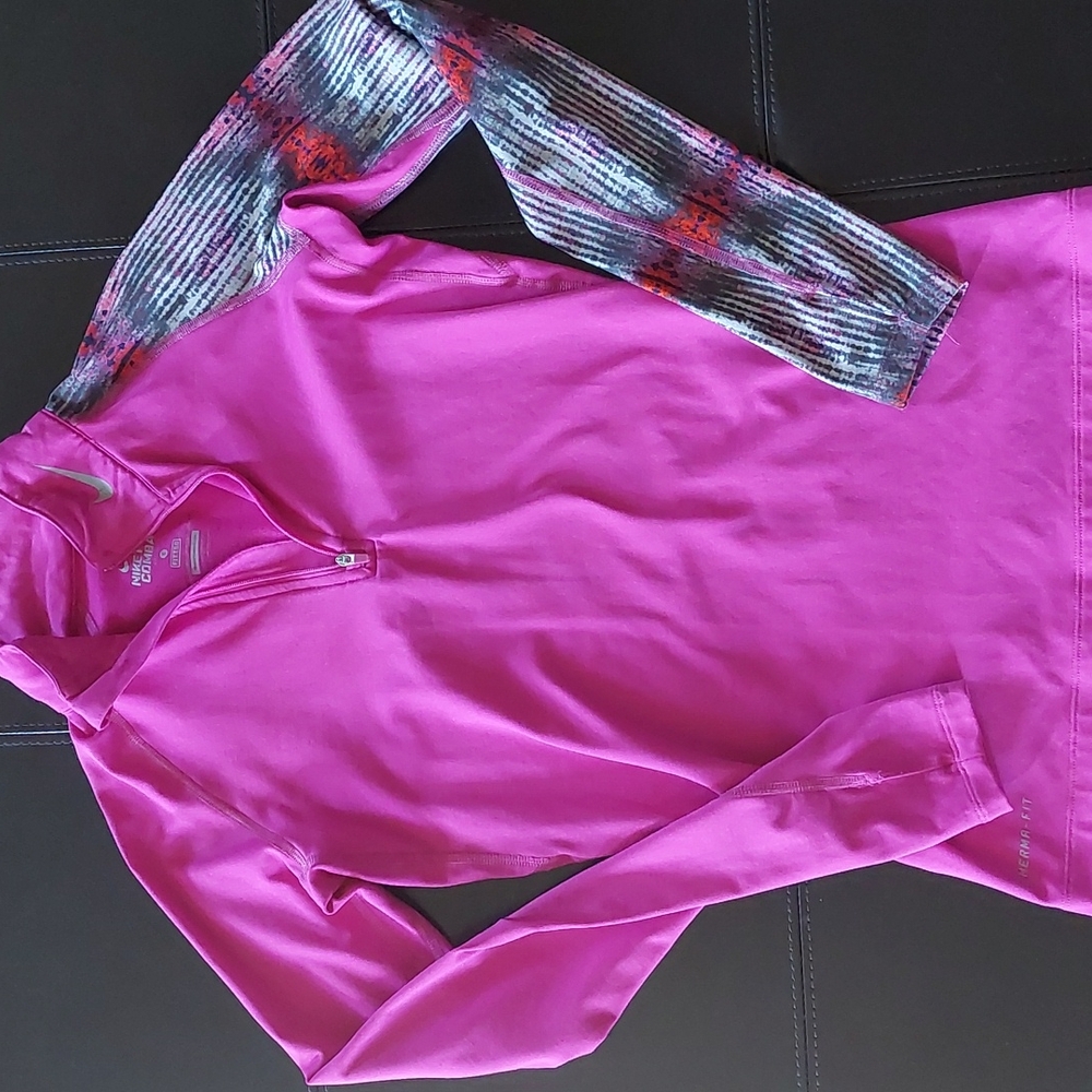 Nike pro combat dri-fit long sleeve athletic top
